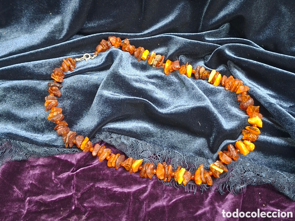 Joyeria: Collar de &aacute;mbar con cierre de plata. - Foto 2