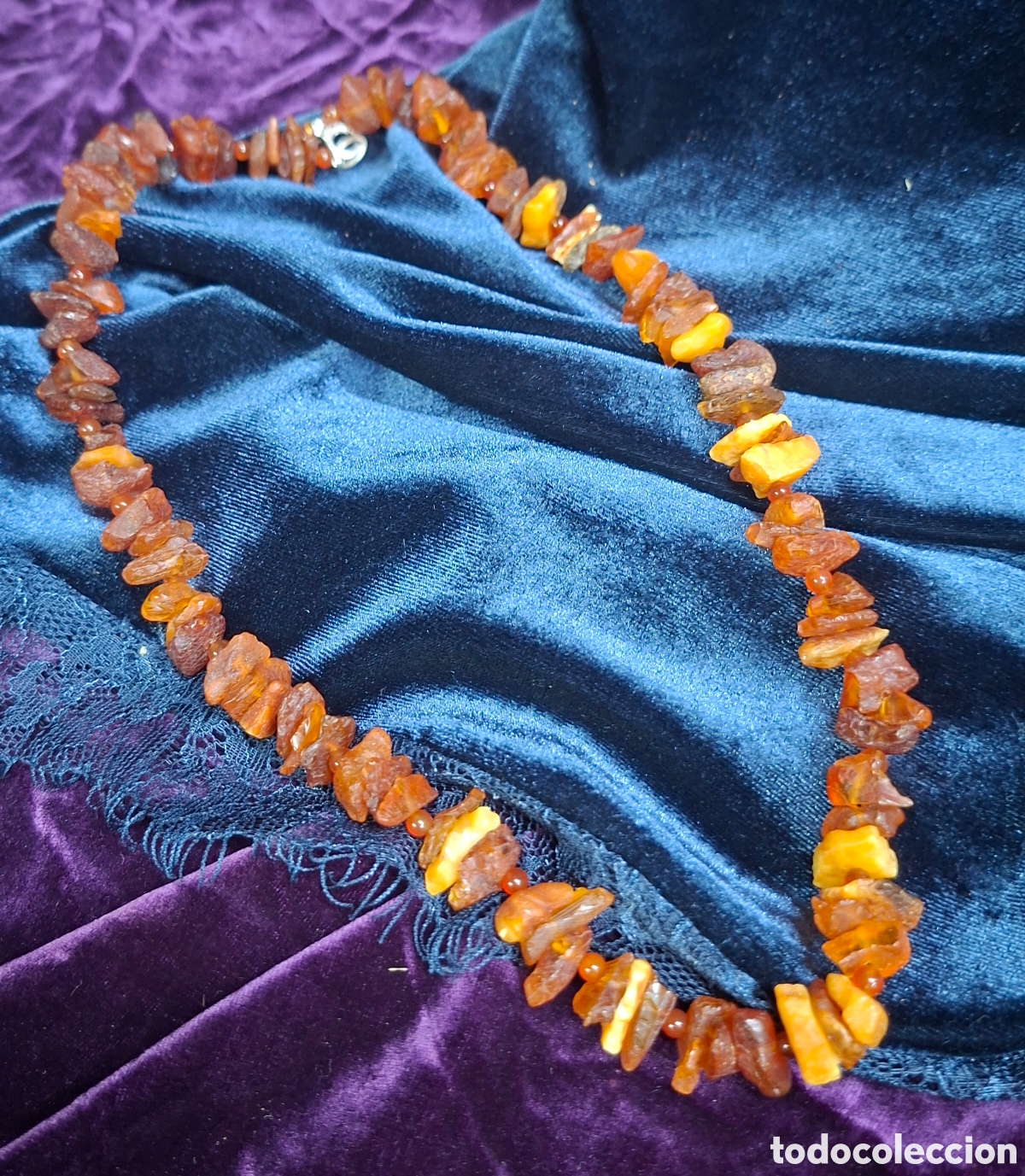 Joyeria: Collar de &aacute;mbar con cierre de plata. - Foto 4