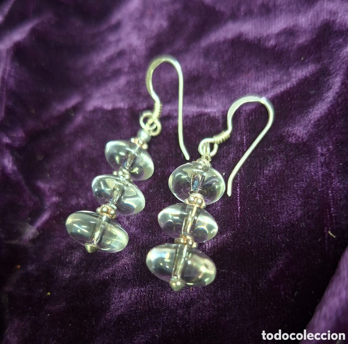 Joyeria: Pendientes de plata 925 y cristal - Foto 3