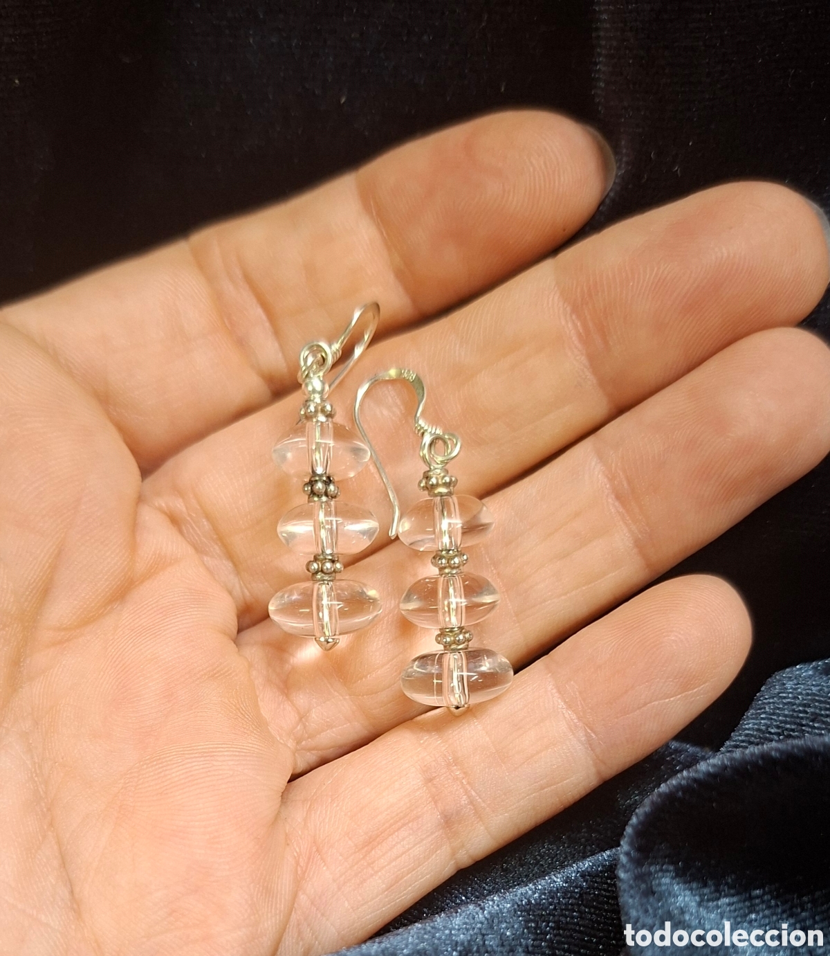 Joyeria: Pendientes de plata 925 y cristal - Foto 4