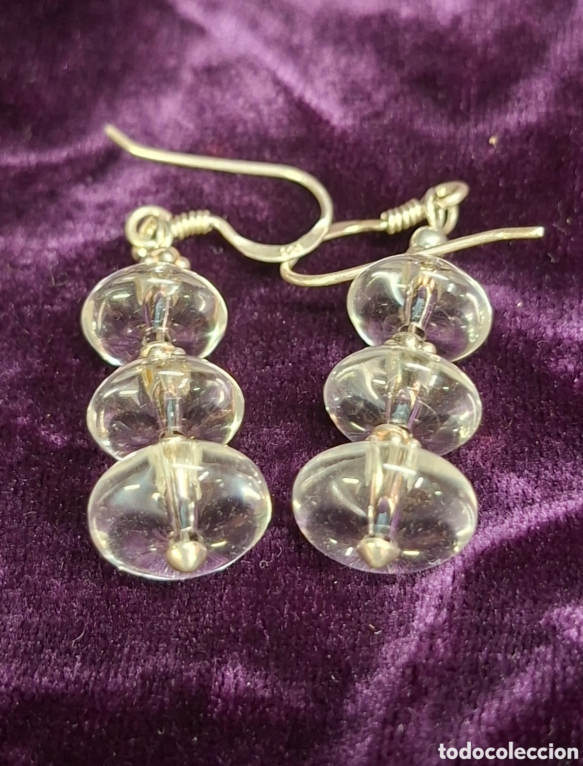 Joyeria: Pendientes de plata 925 y cristal - Foto 5