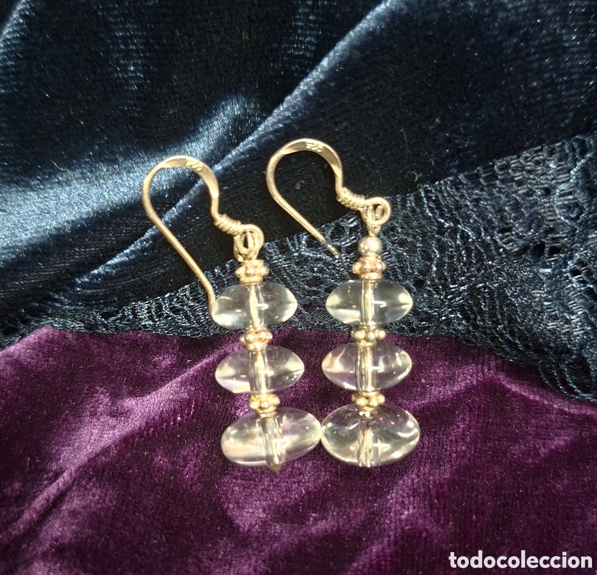 Joyeria: Pendientes de plata 925 y cristal - Foto 8
