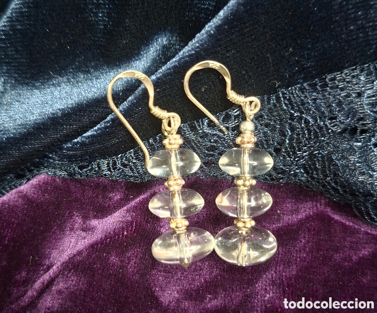 Joyeria: Pendientes de plata 925 y cristal - Foto 9