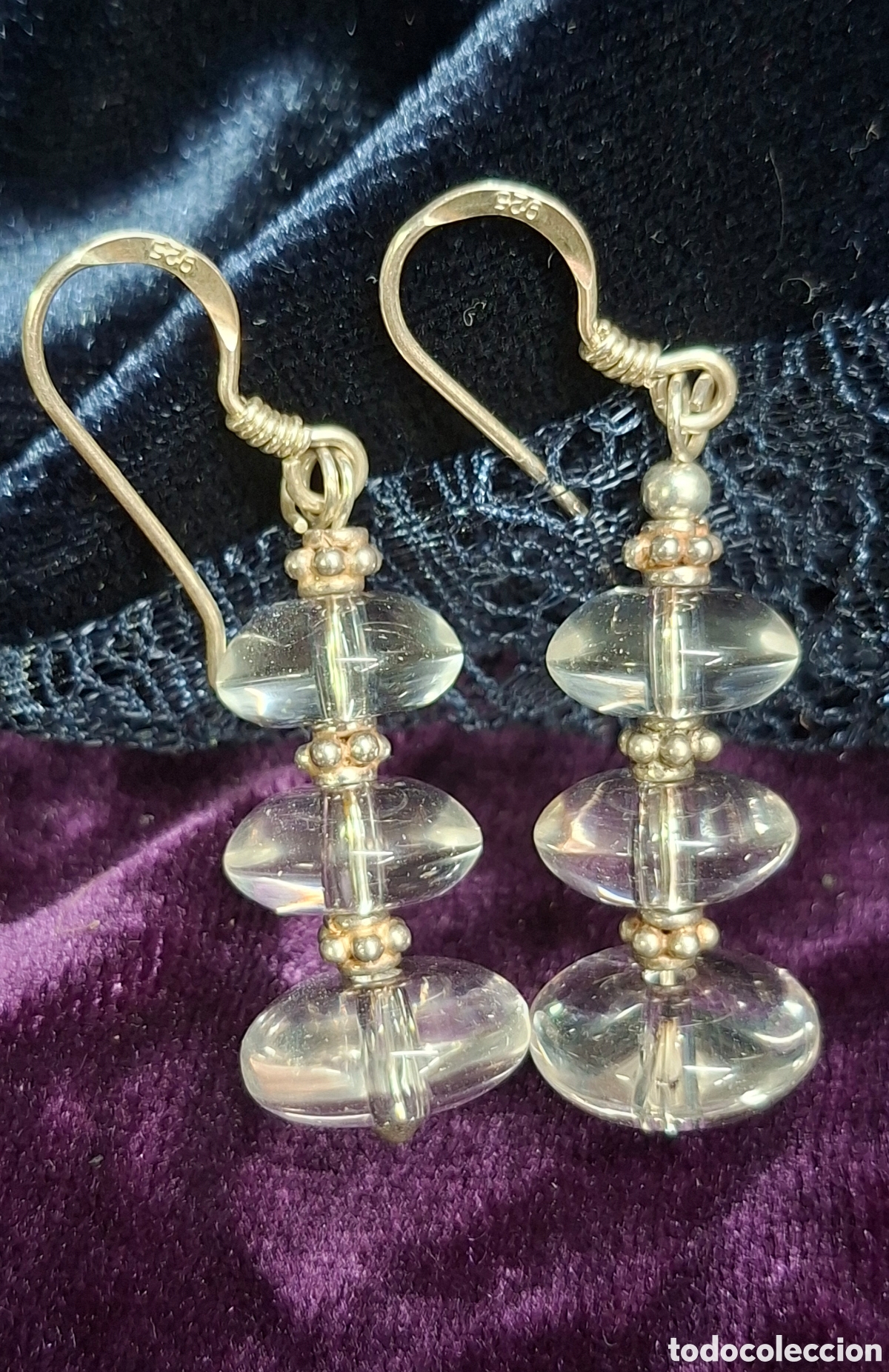Joyeria: Pendientes de plata 925 y cristal - Foto 10