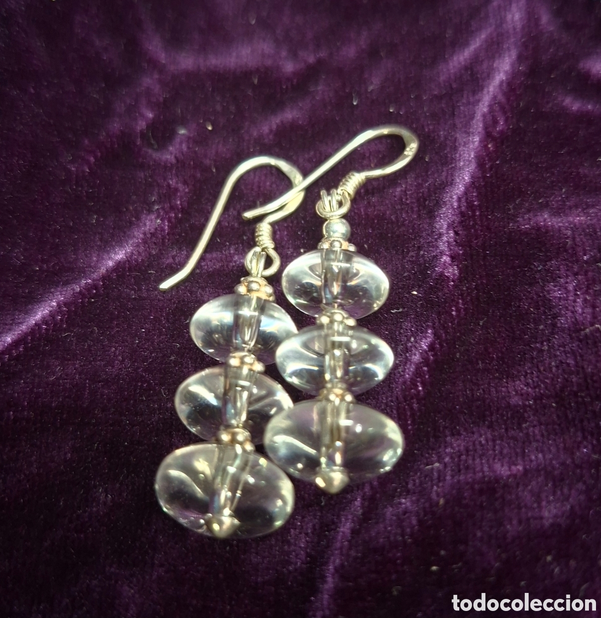 Joyeria: Pendientes de plata 925 y cristal - Foto 2