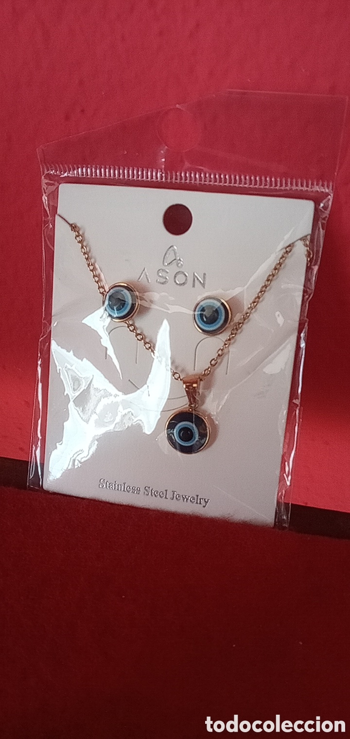 Joyeria: COLGANTE Y PENDIENTES DE OJO TURCO.CONTRA ENVIDIAS Y MAL DE OJO.