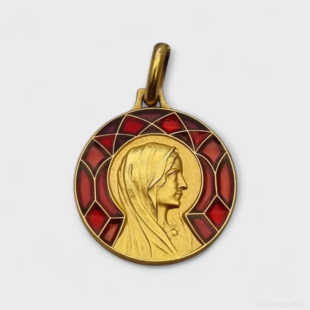 Joyeria: Broche barra MURAT franc&eacute;s en metal dorado, joyer&iacute;a Art D&eacute;co geom&eacute;trica, ca. 1920&ndash;1940