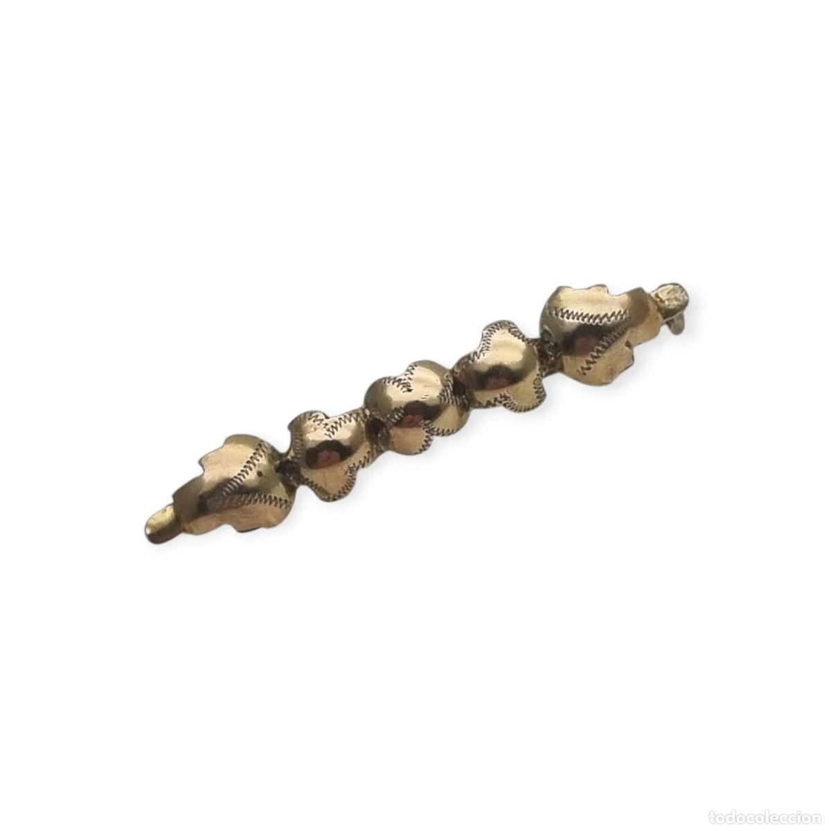 Joyeria: Broche antiguo Art D&eacute;co espa&ntilde;ol de plata con vistas de oro, circa 1930
