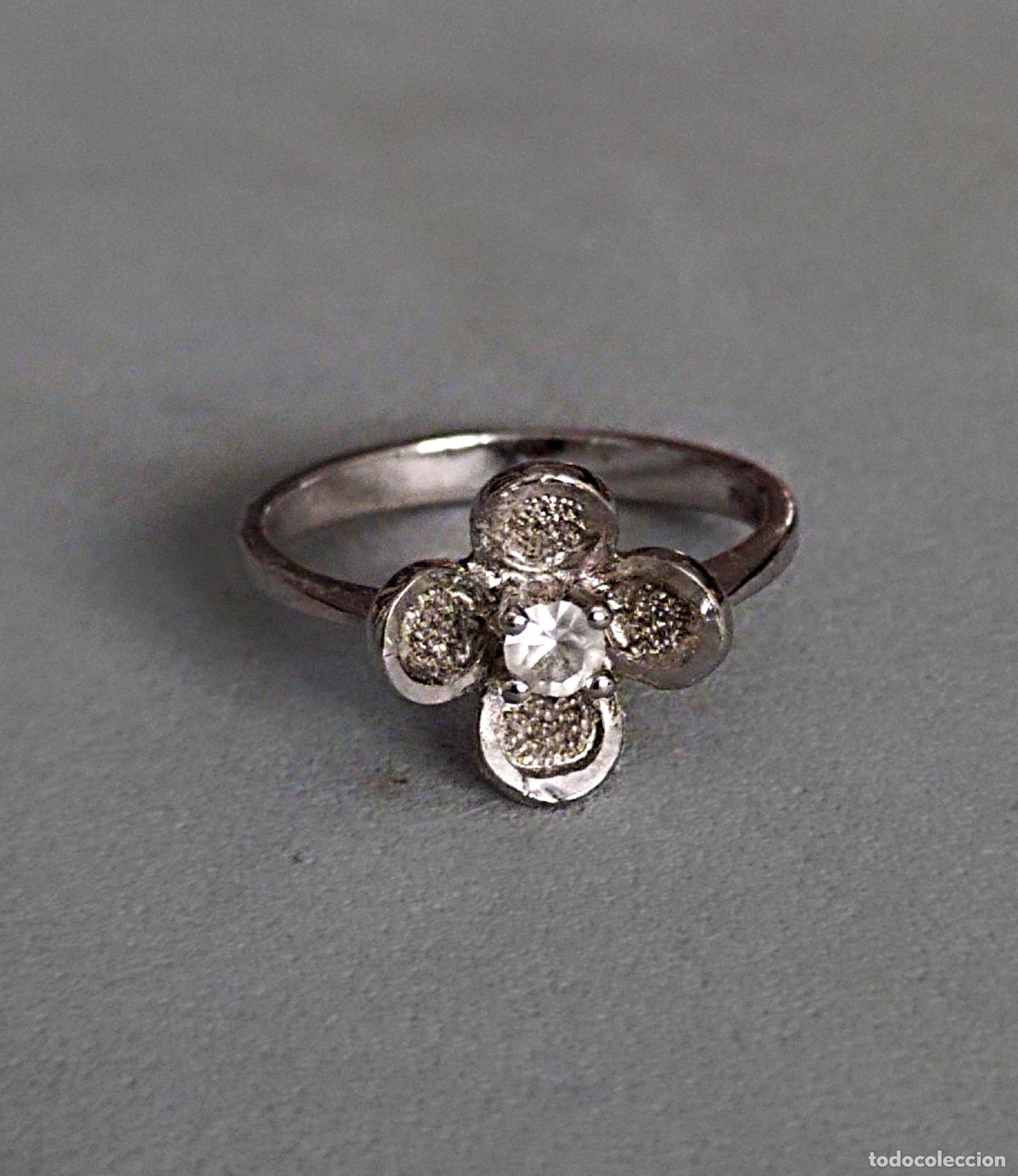 Joyeria: Anillo plata de ley contrastada, flor. - Foto 5