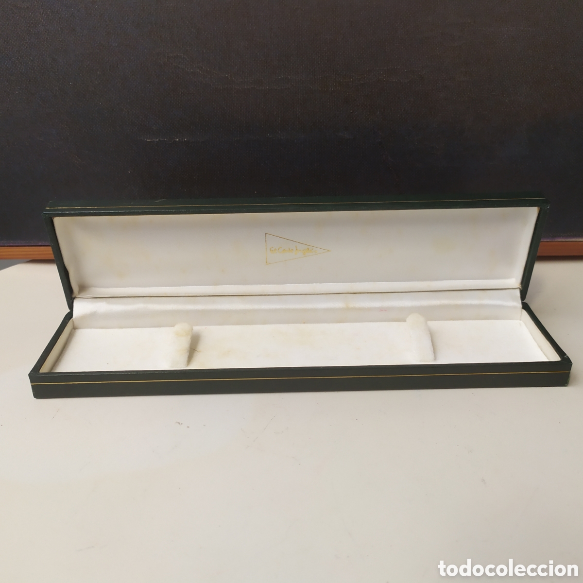Joyeria: Antiguo estuche para joya de El Corte Ingl&eacute;s, mide 22x5.5 cm y 2.5 cm.