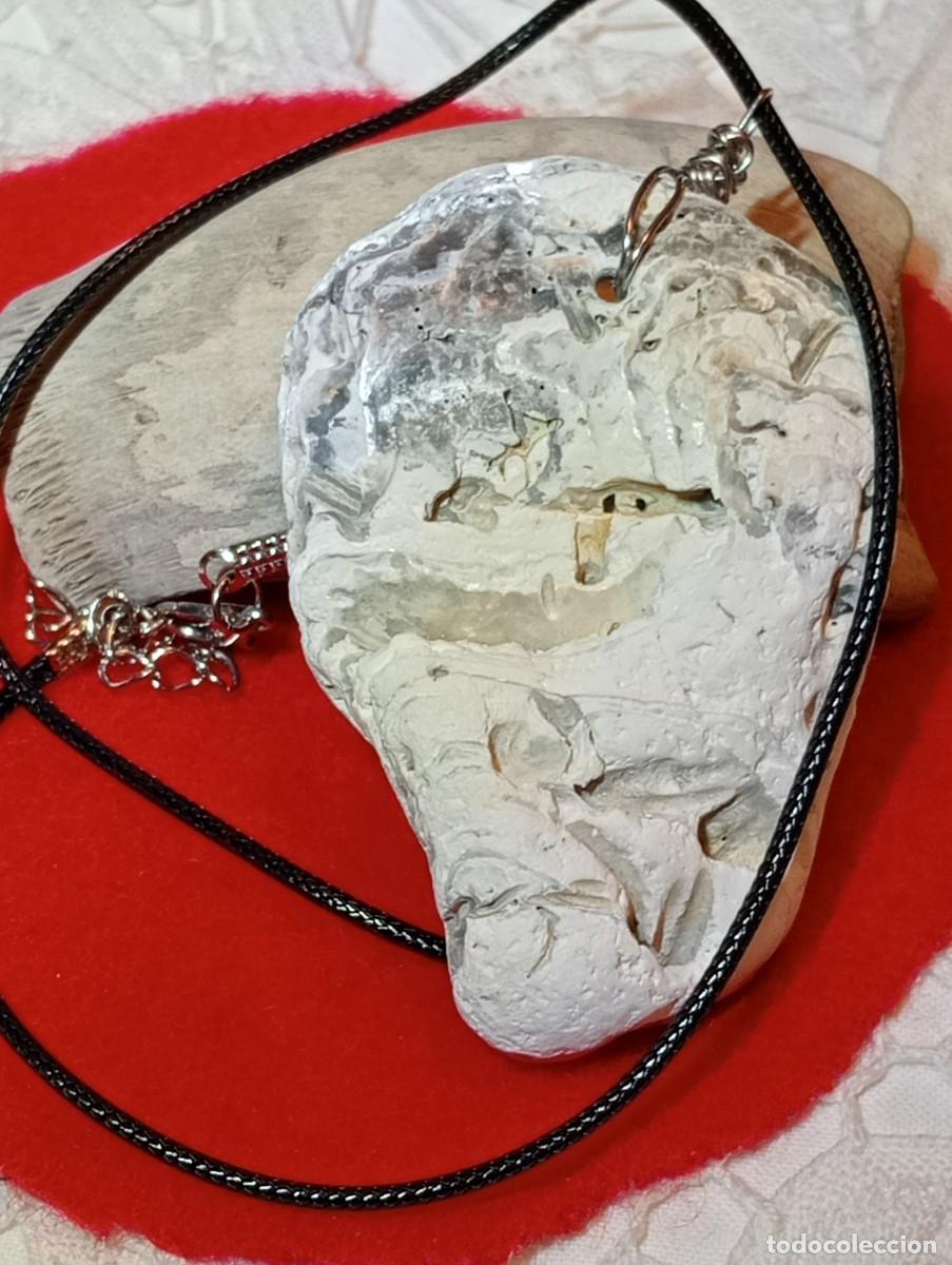 Joyeria: COLGANTE DE GRAN CONCHA MARINA F&Oacute;SIL (SIN USAR)