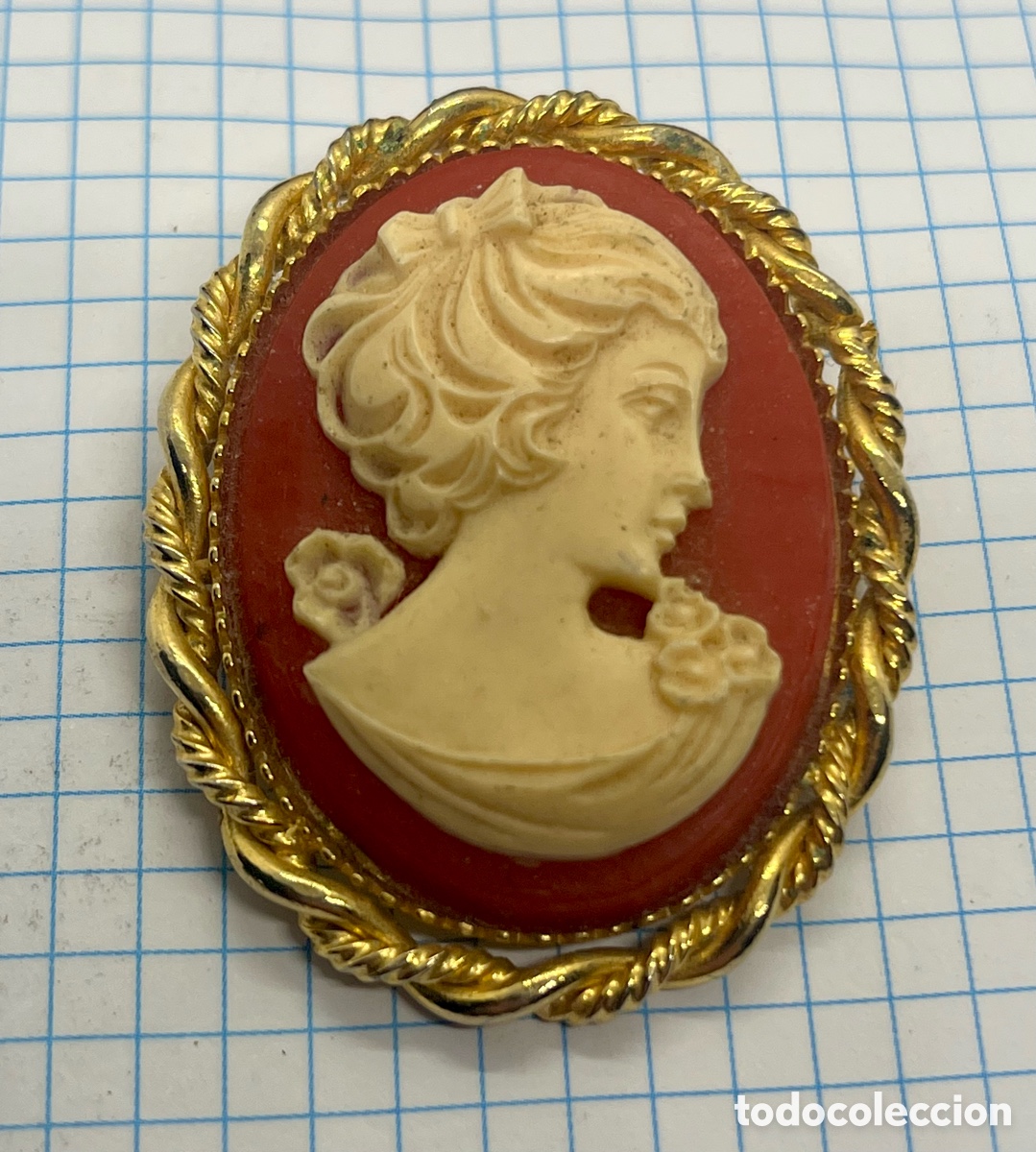 Joyeria: BROCHE CON CAMAFEO ANTIGUO