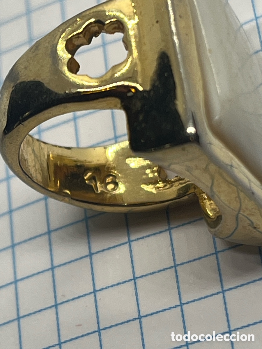 Joyeria: ANILLO DE MONT BLANC DORADO Y N&Aacute;CAR - Foto 5