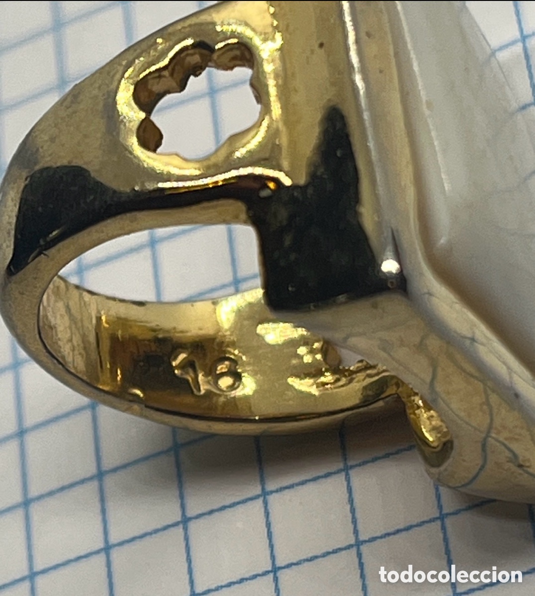 Joyeria: ANILLO DE MONT BLANC DORADO Y N&Aacute;CAR - Foto 6