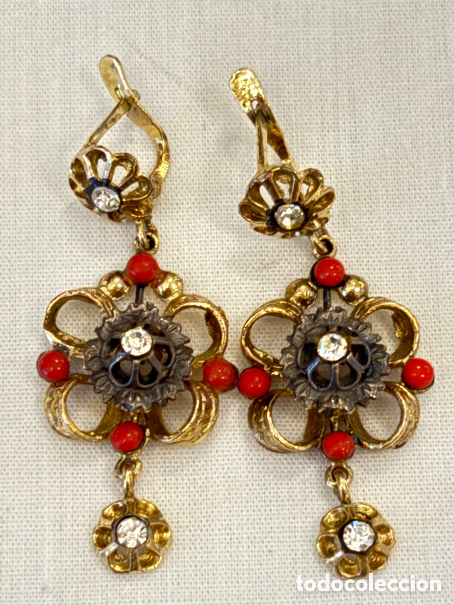 Joyeria: Pendientes de plata con de ba&ntilde;o de oro - Foto 3