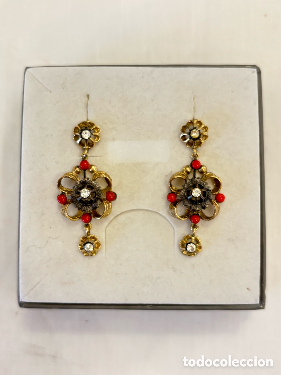 Joyeria: Pendientes de plata con de ba&ntilde;o de oro - Foto 1