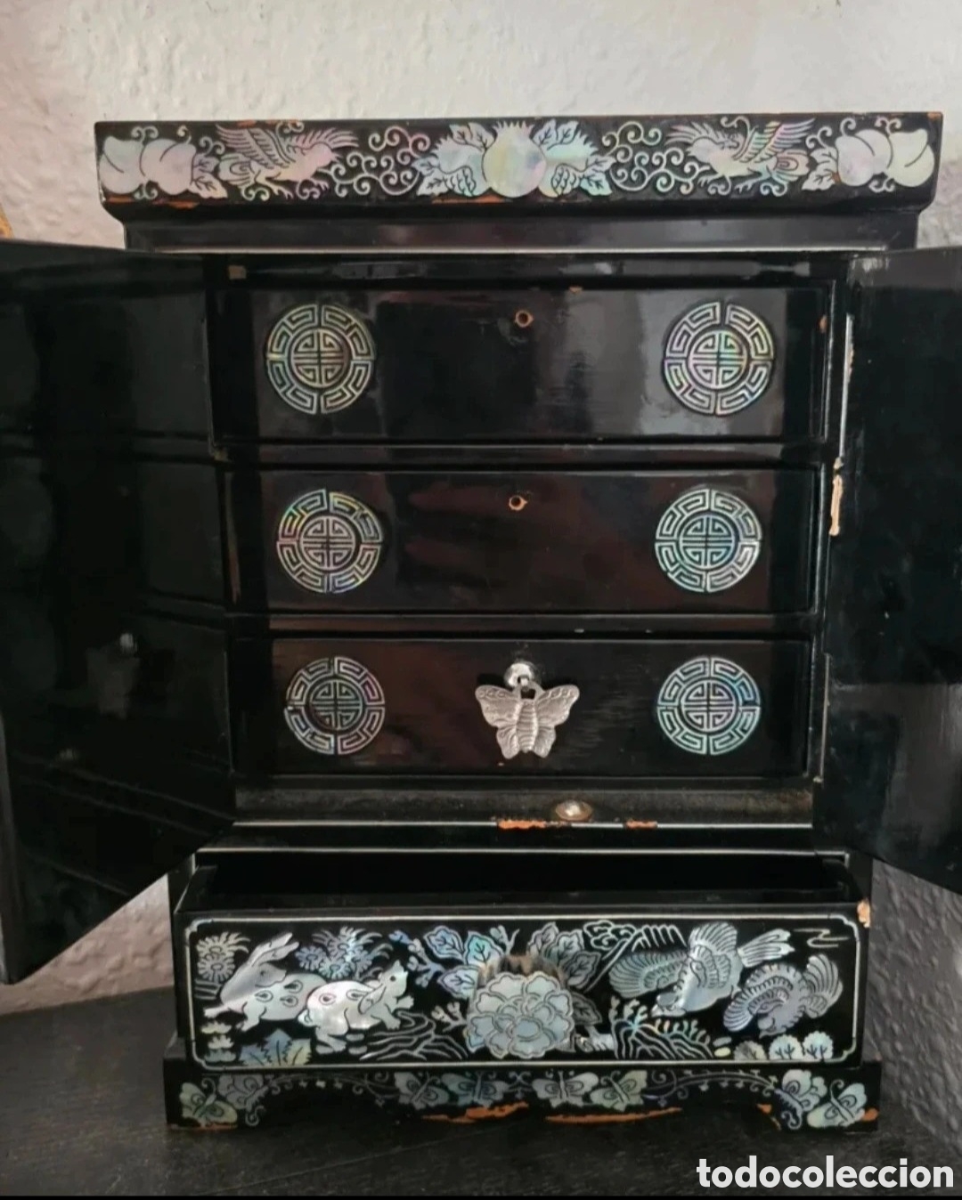 Joyeria: Joyero de N&aacute;car antiguo Precioso - Foto 5