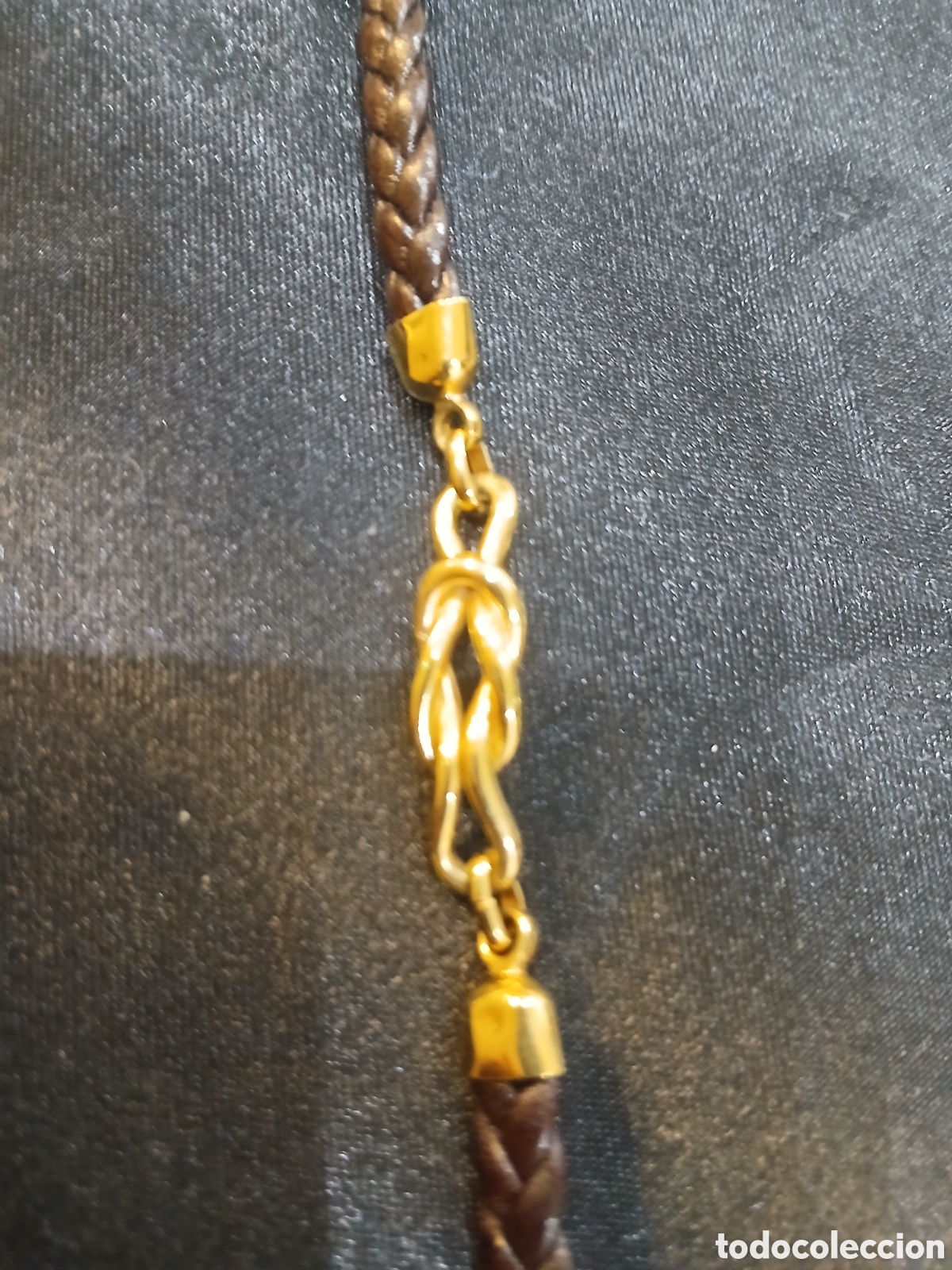 Joyeria: Pulsera ba&ntilde;o de oro y piel - Foto 2