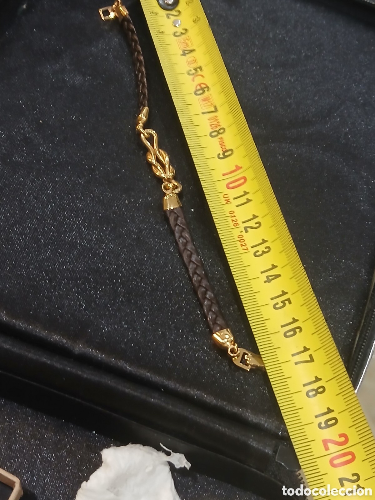 Joyeria: Pulsera ba&ntilde;o de oro y piel - Foto 5