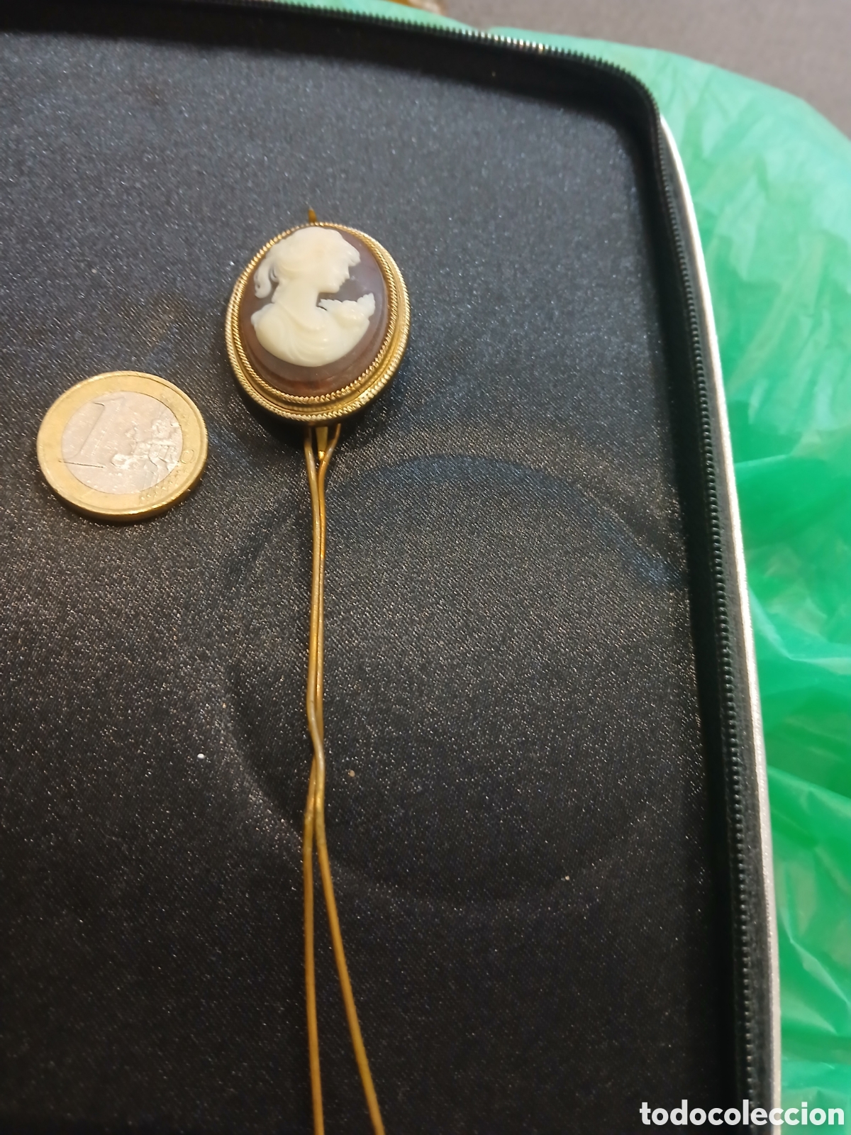 Joyeria: Alfiler de camafeo buen estado - Foto 2