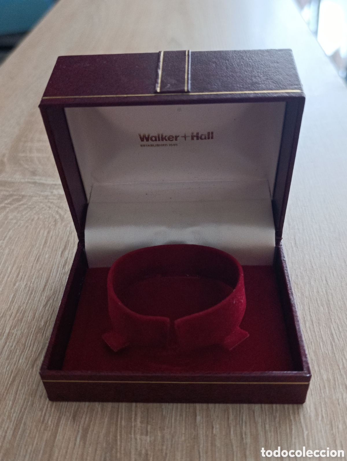 Joyeria: &bull; Estuche vintage para reloj Walker & Hall - Original a&ntilde;os 70