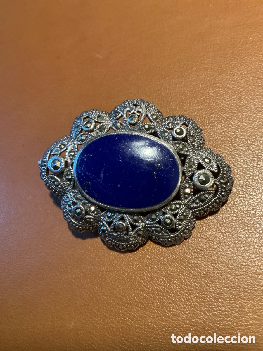 Joyeria: Broche plata vintage.