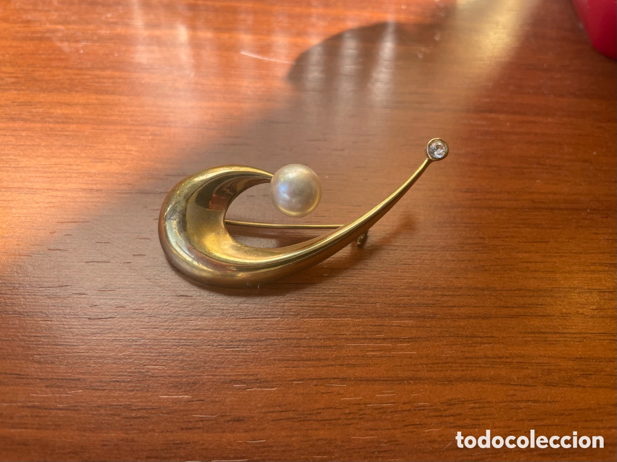 Joyeria: broche elegante vintage en bisuter&iacute;a