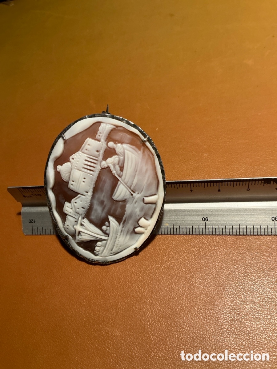 Joyeria: Broche camafeo en concha - Foto 8