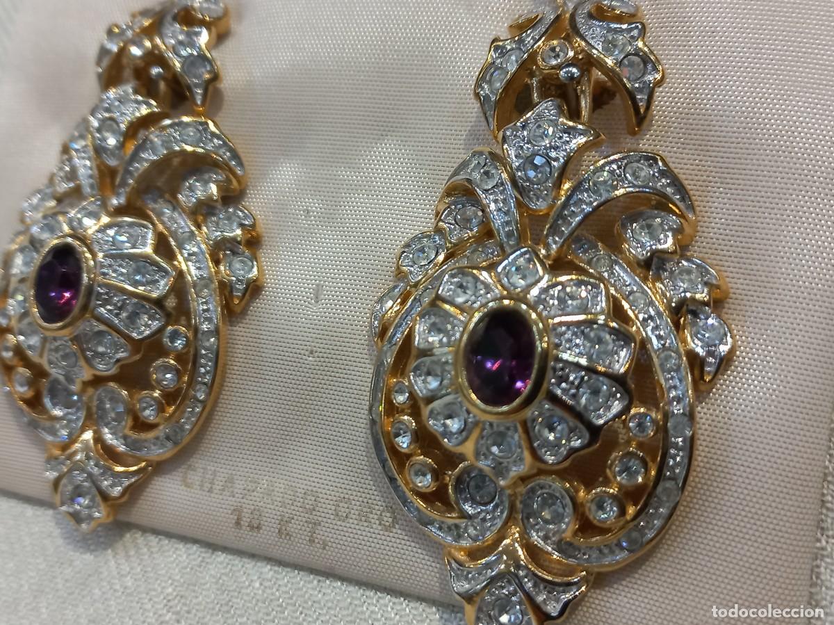 Joyeria: PENDIENTES &uml;ISABELINOS&uml; (largos) gal&aacute;pago-repleto pedrer&iacute;a-amatista (9cm)