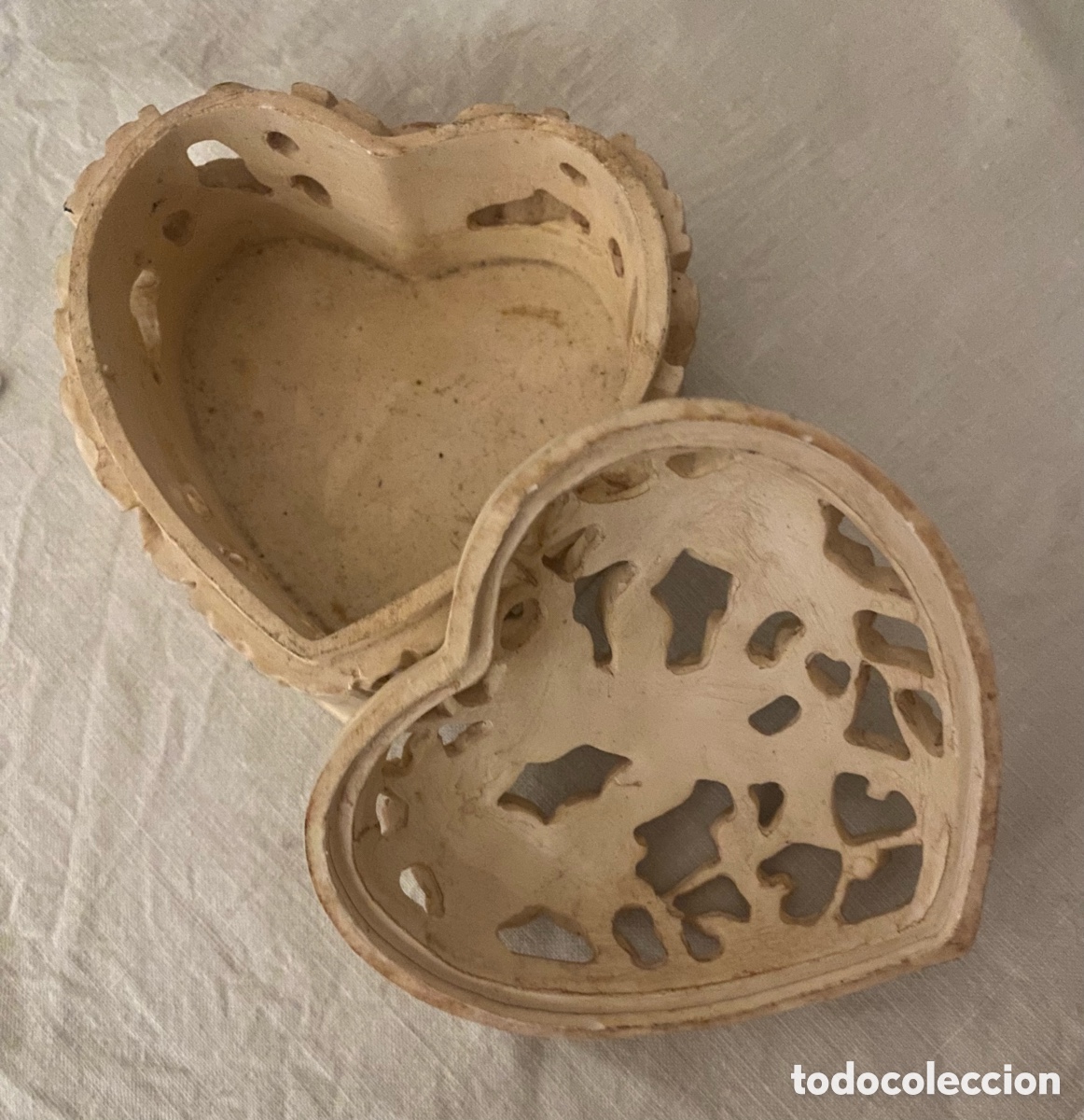 Joyeria: Joyero de forma coraz&oacute;n con motivos florales - Foto 4