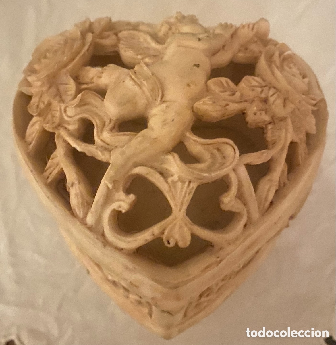 Joyeria: Joyero de forma coraz&oacute;n con motivos florales - Foto 8