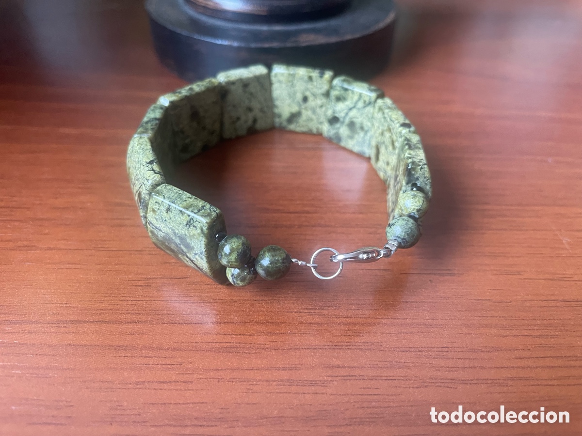 Joyeria: pulsera verde de agata - Foto 3