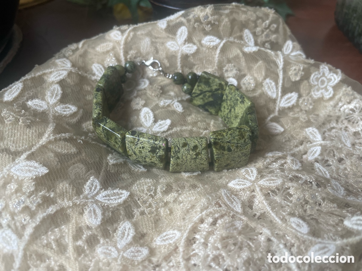 Joyeria: pulsera verde de agata - Foto 4