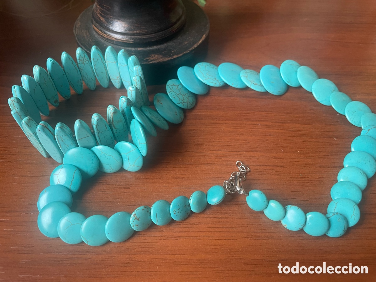 Joyeria: collar y pulsera de turquesa - Foto 3