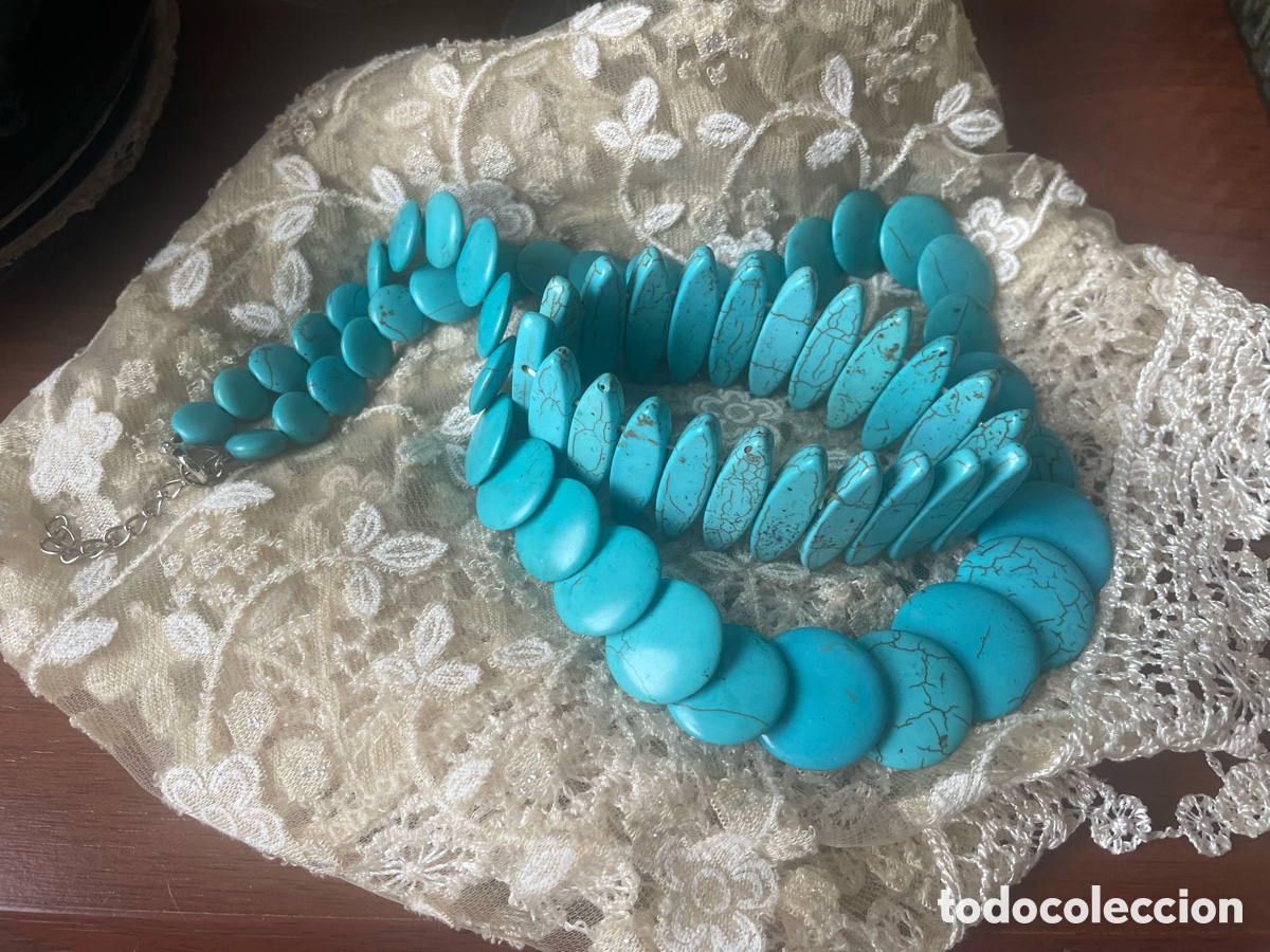 Joyeria: collar y pulsera de turquesa