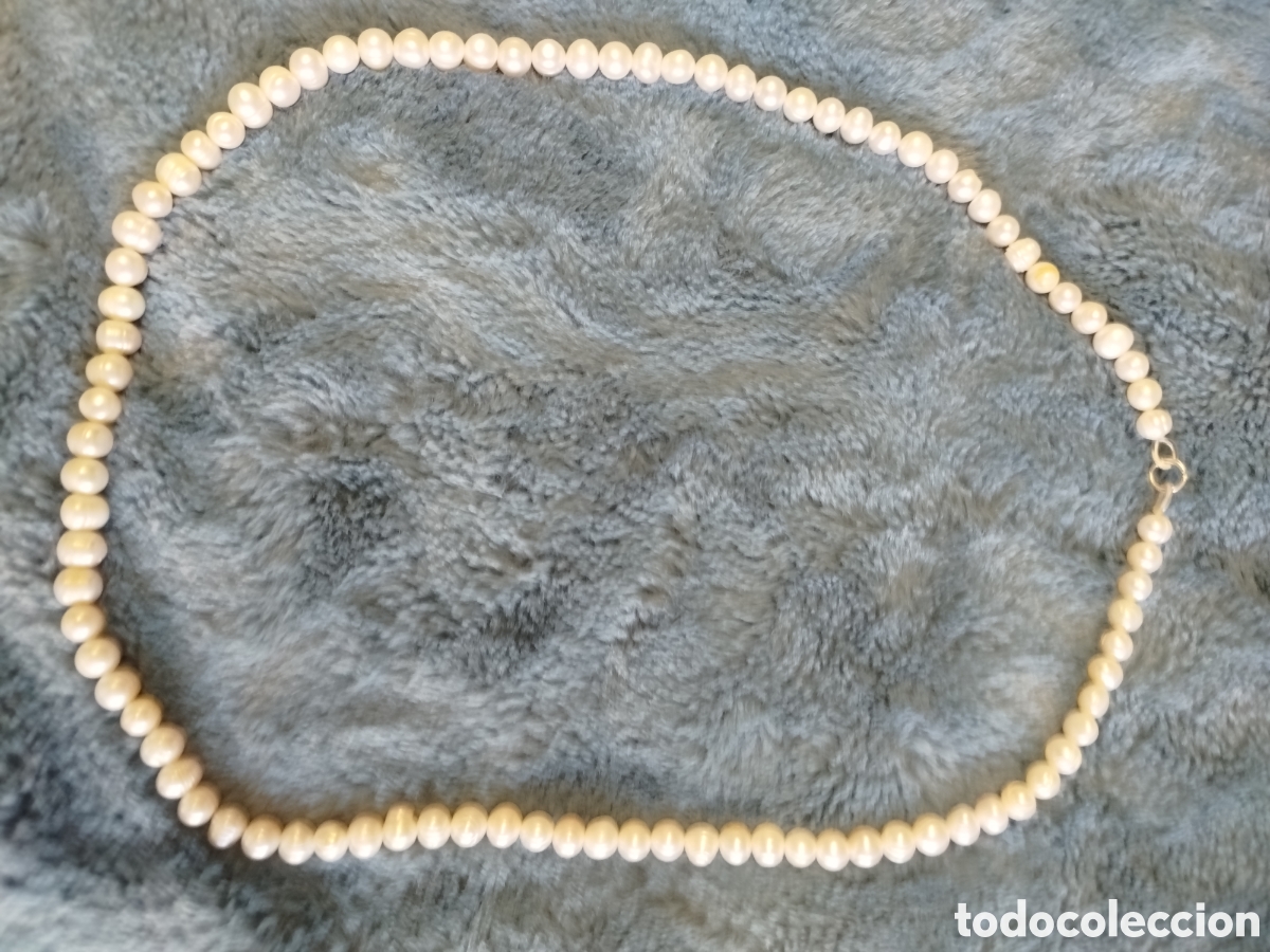 Joyeria: Collar de perlas de agua naturales. - Foto 1