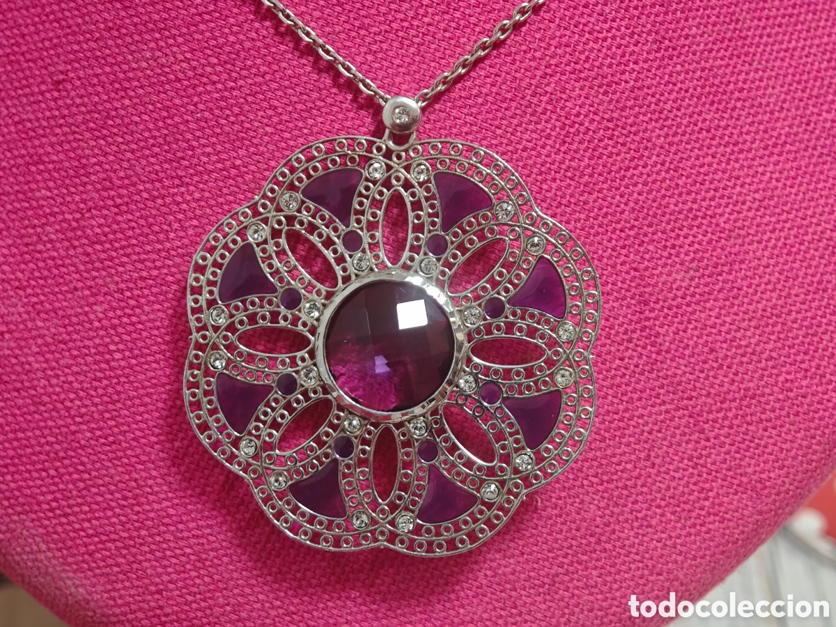 Joyeria: Collar de plata con cadena con amatistas - Foto 4