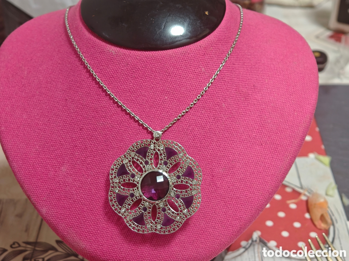 Joyeria: Collar de plata con cadena con amatistas - Foto 5