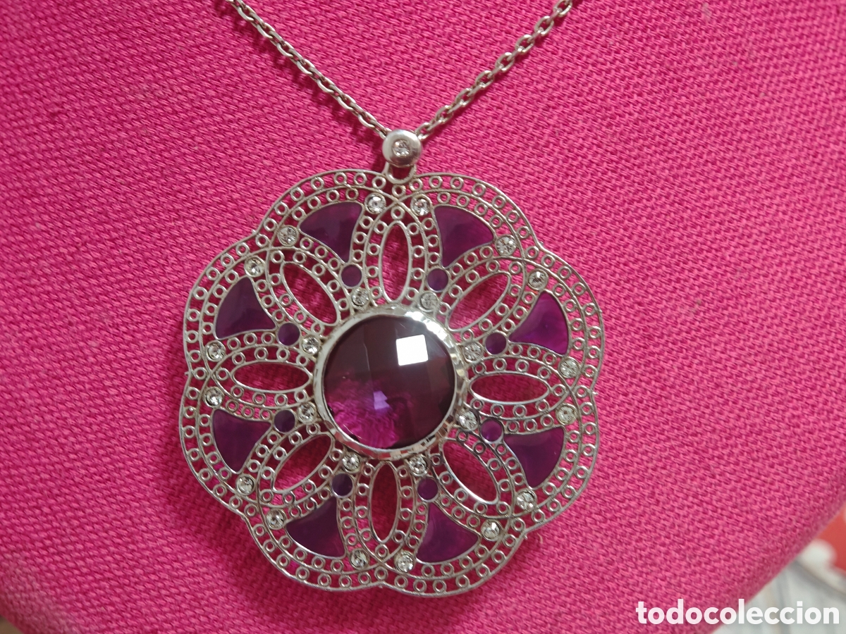 Joyeria: Collar de plata con cadena con amatistas - Foto 6