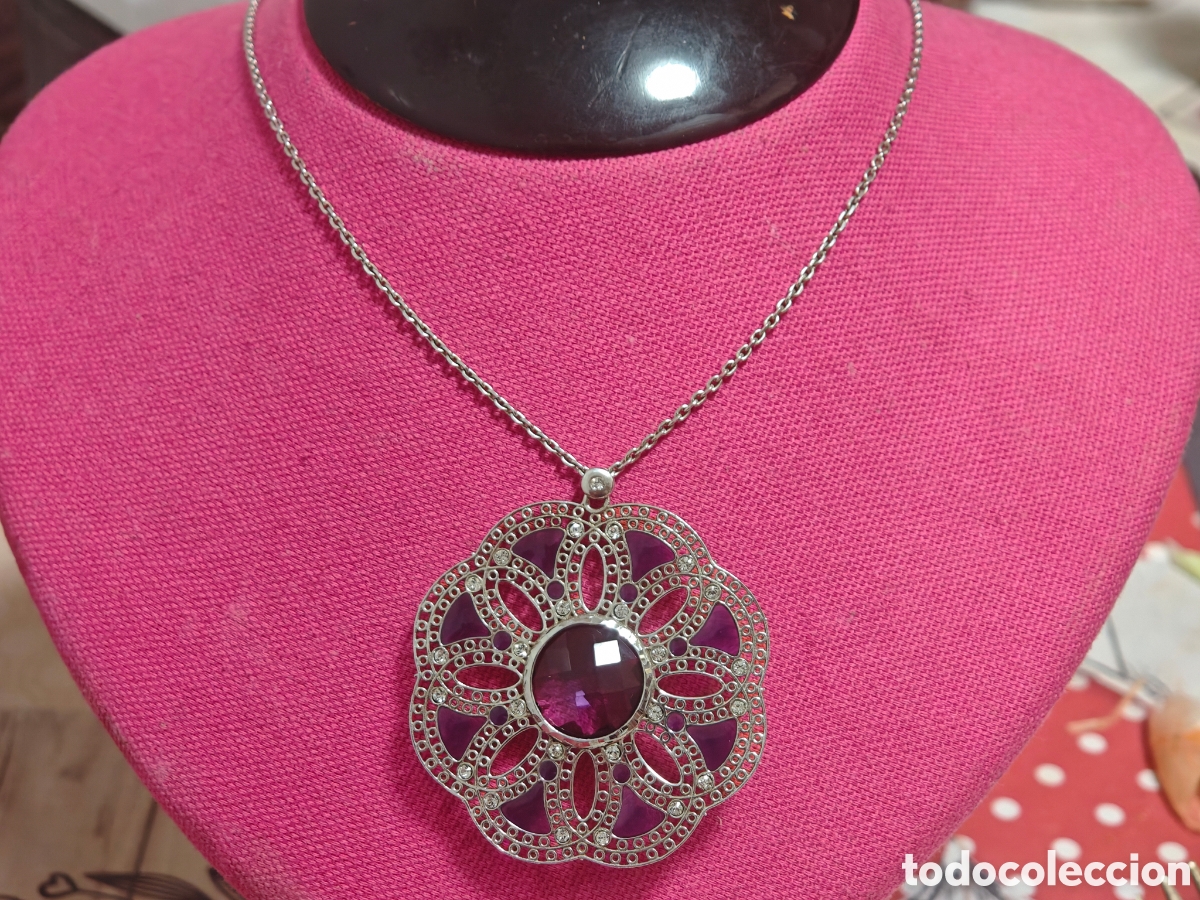 Joyeria: Collar de plata con cadena con amatistas - Foto 7