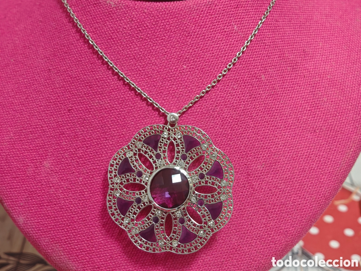 Joyeria: Collar de plata con cadena con amatistas - Foto 9
