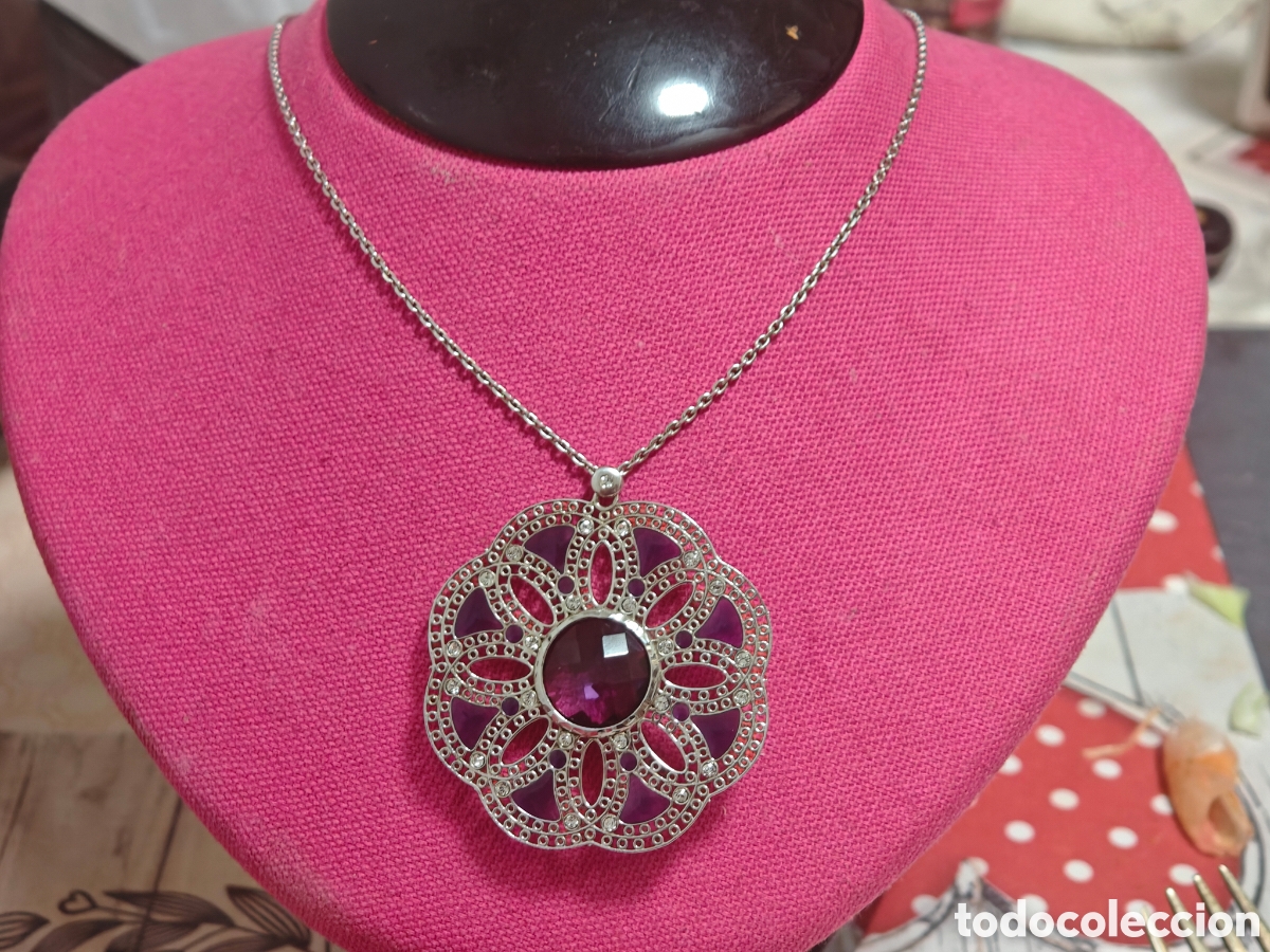 Joyeria: Collar de plata con cadena con amatistas - Foto 10