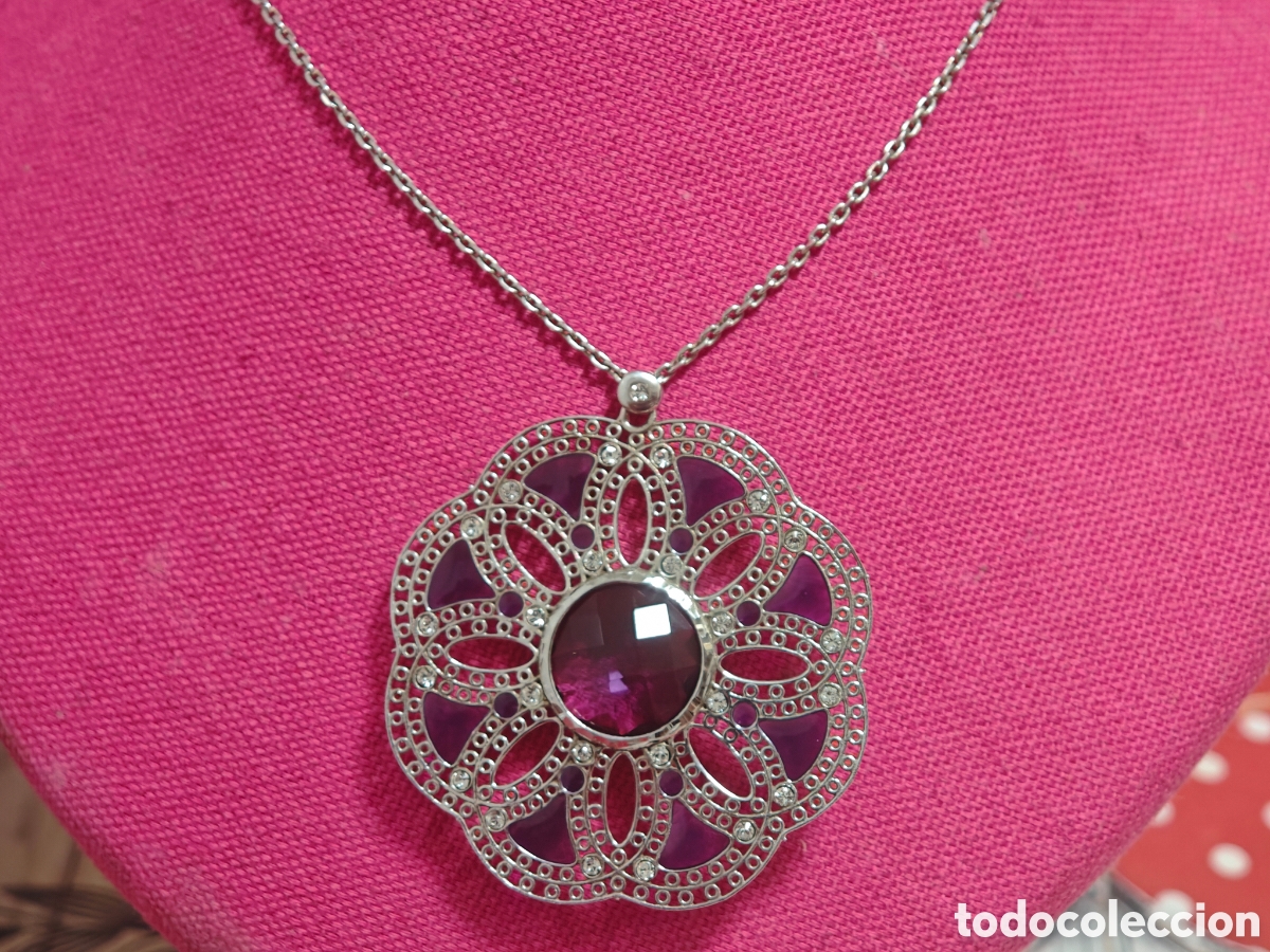 Joyeria: Collar de plata con cadena con amatistas - Foto 11
