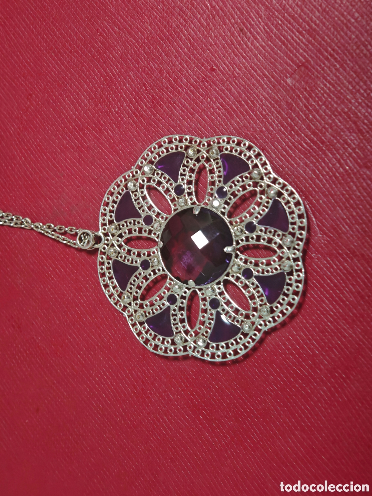 Joyeria: Collar de plata con cadena con amatistas - Foto 15