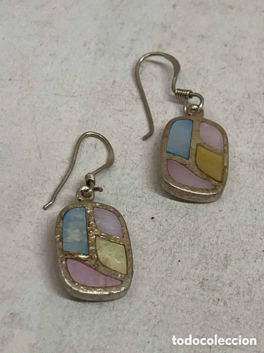 Joyeria: Pendientes de plata n&aacute;car P540