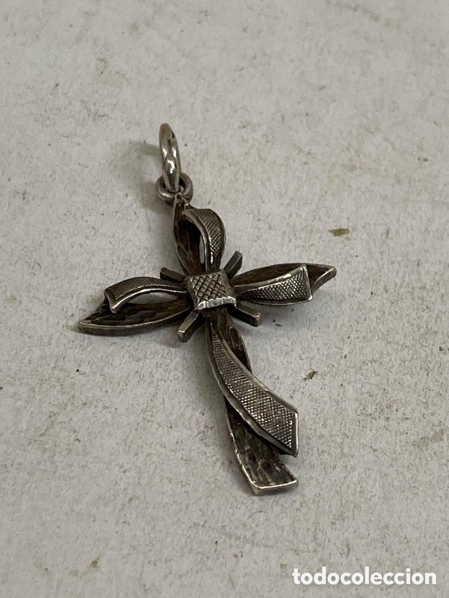 Joyeria: Cruz de plata religiosa C664 - Foto 1