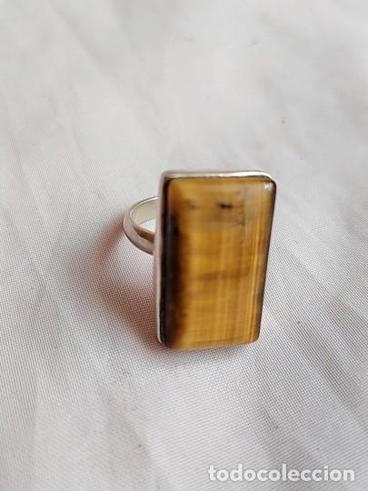 Joyeria: Anillo de plata con ojo de tigre - Foto 1