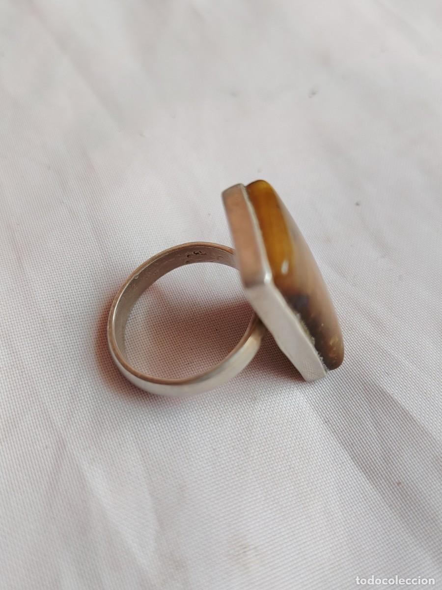 Joyeria: Anillo de plata con ojo de tigre - Foto 2