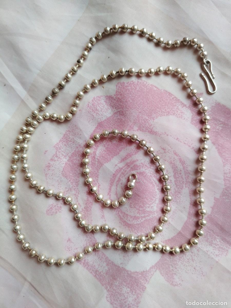 Joyeria: Collar de plata, sellos en el cierre, peso 24 gr - Foto 3