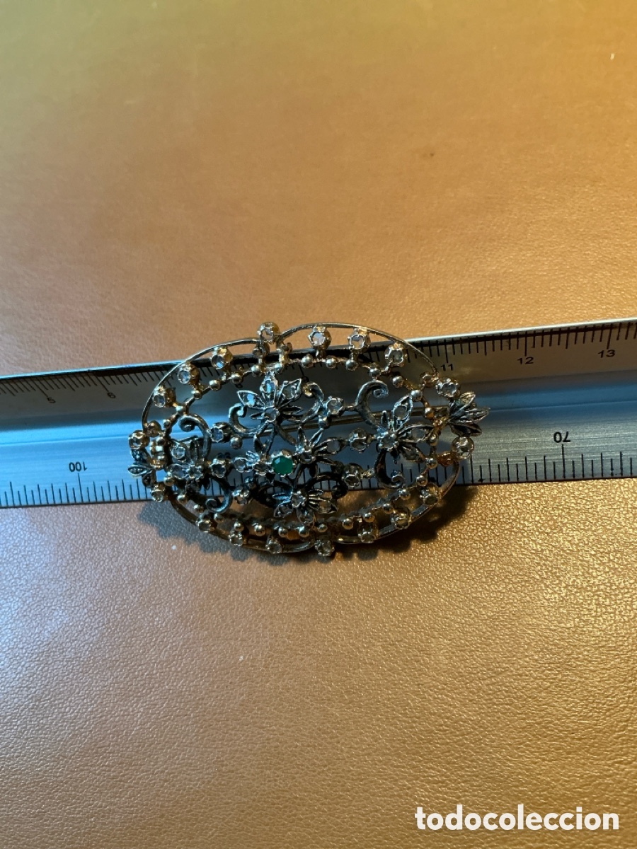 Joyeria: Broche vintage estilo isabelino - Foto 7